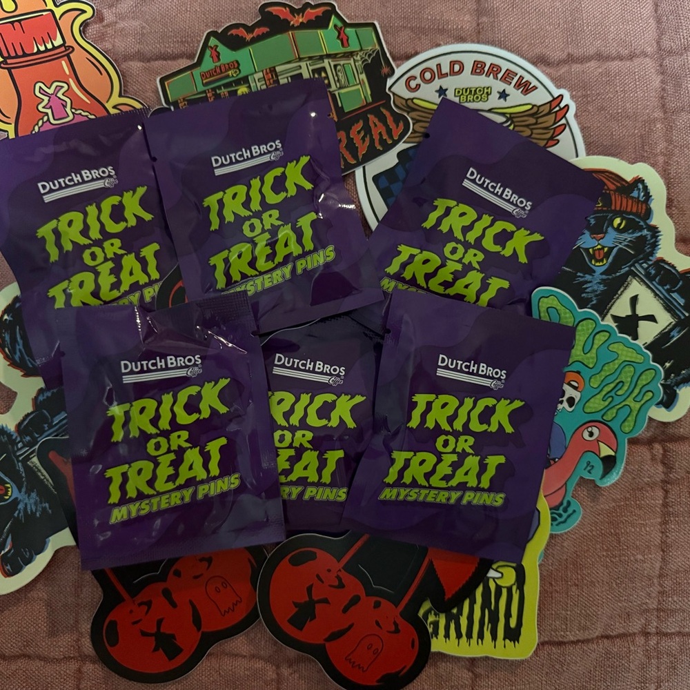 Dutch Bros Trick or Treat Mystery Pins